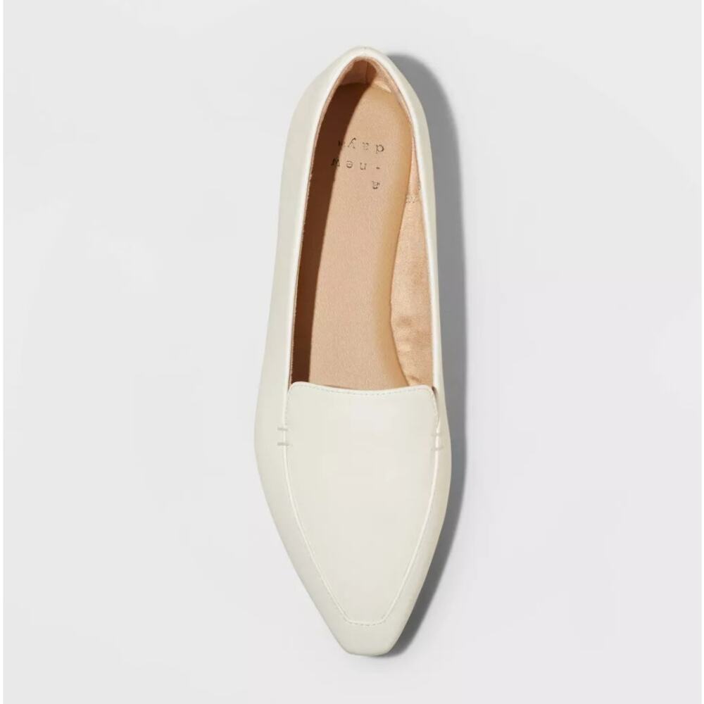 A New Day Women's Hayes Loafer Flats Cream Size 7.5 Memory Foam - Picture 4 of 12